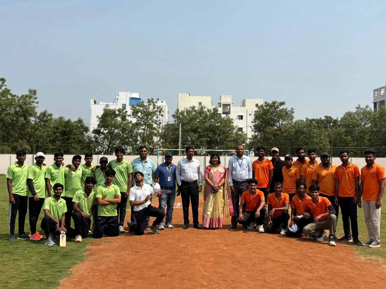 Students participating in sports activities